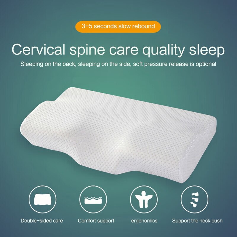 Anti Snore Contour Pillow - Neck Pillow Slow Rebound Memory Cotton