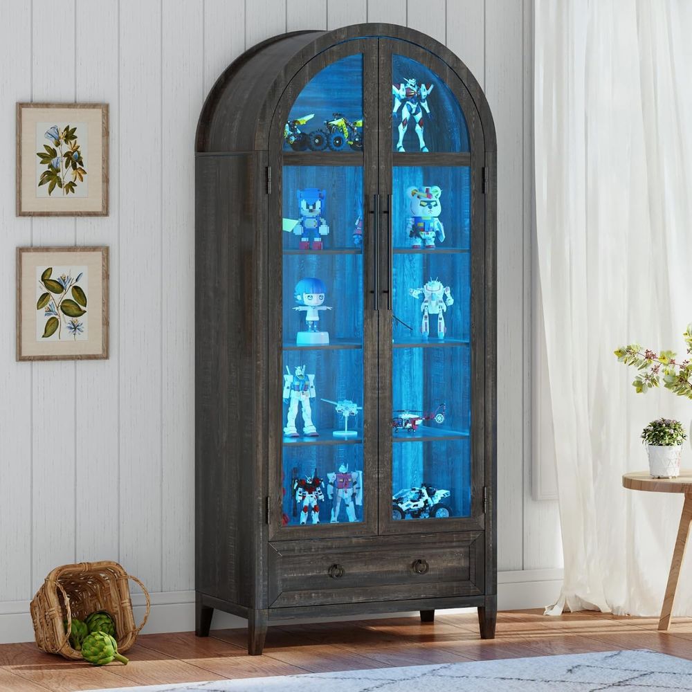 73 Arched Glass Display Cabine - Lighting review and price