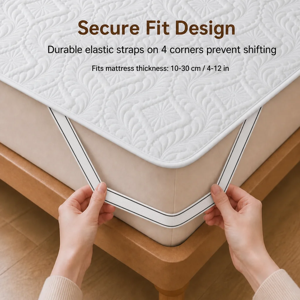 1pc Multi-Color Four-Corner El - Waterproof Mattress Protector Breathable review and price