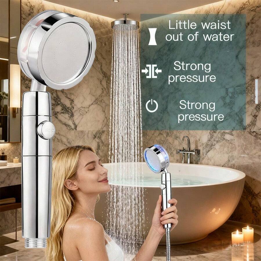 Propeller Driven Shower Head W - High Pressure Shower Head Handheld review and price