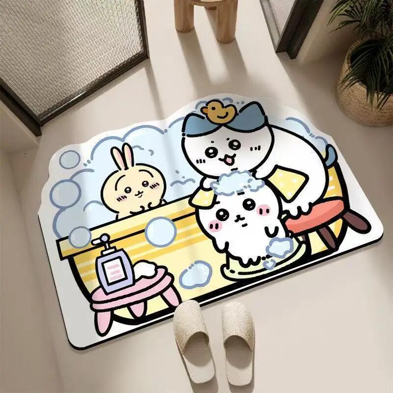 Chiikawa,Hachiware,Usagi  Cute - Quick Dry Diatomite Bath Mat review and price